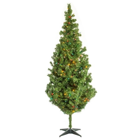 7' Rocky Mountain Pine Christmas Tree w/ Multi-Color