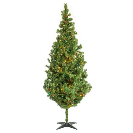 - 7' Rocky Mountain Pine Christmas Tree w/ Multi-Color Lights
