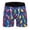 Blue, variant on Odeerbi Mens Underwear Seamless Boxer Briefs Christmas Digital Printing Breathable Close Fitting Underpants Comfortable Boxers Red