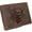Brown, variant on MARSHAL Genuine Leather RFID Bifold Wallet for Men Western Bull Design Rustic Cowboy Wallet Brown