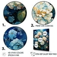 thumbnail image 3 of Designart "Serenade With Blue Flowers In Popcorn I" Flowers Floater Framed Wall Art Prints, 3 of 5