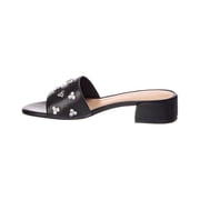 Stuart Weitzman Tammy Block 35 Leather Sandal, 8, Black