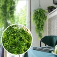 thumbnail image 5 of Faux Hanging Plant, Fake Plants Fake Fern Wall Artificial Plants Fake Ivy Faux Greenery Plants for Patio Porch Indoor Outdoor UV Resistant Plastic Plants Decor, 5 of 8