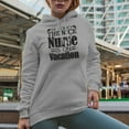 thumbnail image 2 of I'm Sorry the Nice Nurse Is On Vacation, Heather Grey Hooded Sweatshirt or Hoodie, 2XL, 2 of 5