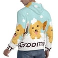 thumbnail image 6 of Picia Cute Dog In Bathtub1 Pattern Casual Men's Hoodie - Lightweight Hooded Sweatshirt with Kangaroo Pocket, Comfortable Pullover for Everyday, Travel-XX-Large, 6 of 7