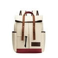 thumbnail image 1 of Qarigey Mochila impermeable para ordenador portátil para hombres y mujeres, espaciosa y duradera, mochila de viaje para mujer Mochilas blanco, 1 of 6