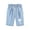 Light Blue, variant on Girls Kids Casual Letter Printed Elastic Waist Casual Pants Breeches With Pocket Clothes