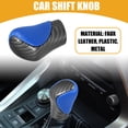 thumbnail image 2 of Unique Bargains Gear Shift Knob Car Inner Gear Shifter Knob for Lexus RC F 2015-2022 Faux Leather Plastic Blue, 2 of 7