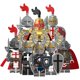thumbnail image 2 of Soldados Medievales De Combate Sacerdote León Corazón Caballero Patrón Dorado Bloques De Construcción Figuras Modelo De Niños Juguetes, 2 of 4