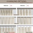 thumbnail image 2 of Cortinas RAIN CITY de 94 pulgadas en mezcla de lino crema natural, 2 of 7