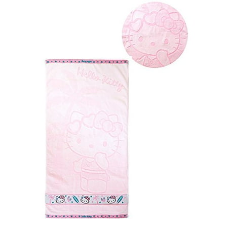 Hello Kitty Sanrio Pink Bath Towel