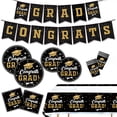 thumbnail image 2 of Graduation Congrats Grad Plates And Napkins Graduation Decorations Disposable Tableware Set Congrats Grad Paper Plates 10 Guest, 2 of 5