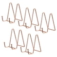 thumbnail image 1 of Unique Bargains Lot de 5 Support d'Assiette de 4,3 Po pour Présentation Chevalet en Fer Support d'Assiette pour Photo Or Rose, 1 of 5