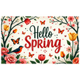 thumbnail image 4 of LUUFILx Spring Themed Banner Bright Floral Design Colorful Butterfly Backdrop Perfect for Garden Party Wedding Decorations Photography Backdrop Spring Festival Vibrant Banner, 4 of 9
