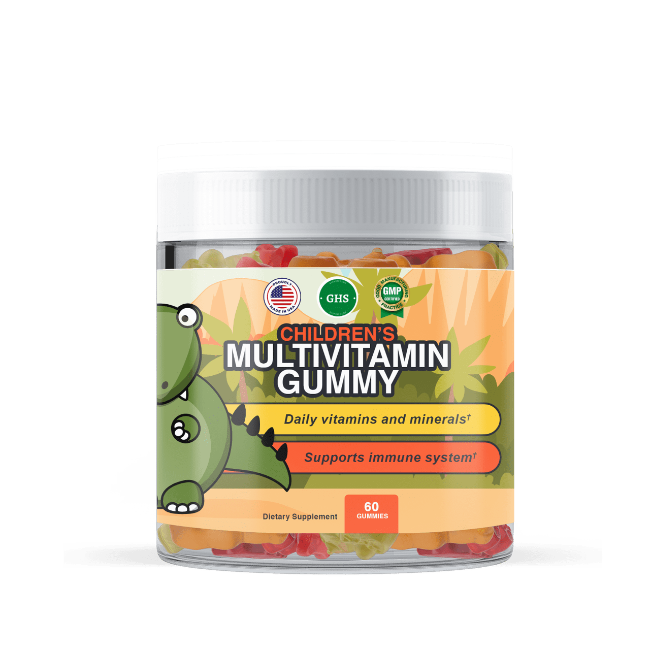 GHS Daily Children's Multivitamin Gummies Provides all the Vitamins and Minerals Children Need and Supports the Immune System