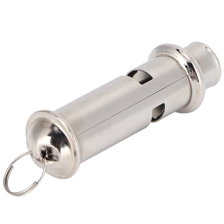 Rupoun Stainless Steel Ultrasonic Bird Training Whistle, Portable Pigeon and Pet Recall Tool with Lanyard, Silver Color, 2.6 inches / 6.5 cm Length, Ideal for Macaws, Parrots, and Wild Birds