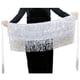 thumbnail image 2 of Sonducket a la cadera de moda, bufanda Retro con borlas, hermosa envoltura multicolor, ropa de baile, diamantes de imitación brillantes, disfraz Prendas para la parte inferior del cuerpo Blanco, 2 of 6