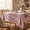 Light Red, variant on Sm:)e Chenille Fabric Yarn-Dyed Tablecloth 60x84 Inch, Light Red, Wrinkle Free