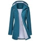 thumbnail image 1 of Gabardina impermeable LOMON con capucha larga para mujer, 1 of 6