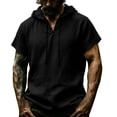 thumbnail image 2 of Guluxicc Athletic Tops for Men Collared Hooded Shirts Classic Summer Workout Tops, 2 of 9