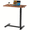 Only 1 Brown, variant on Adjustable Bedside Table with Wheels, Rolling Laptop Desk, Mobile Standing Desk for Home Use - Rustic Brown/Black
