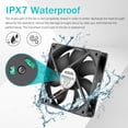 12025 Small 67 Waterproof Computer Cooling Fan, with 110120220240 Speed ...