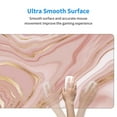 thumbnail image 5 of Balery Rose Gold Glitter Splatter Mouse Pad ,15.8x29.5 In Large Gaming Mouse Pad Desk Mat Long Non-Slip Rubber Stitched Edges,Waterproof Mousepad Desk Mat For Gamer Office Home, 5 of 9