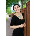 thumbnail image 3 of Hats Scarves & More Women's Pre-Tied Lightweight Head Scarf, Black, 3 of 4