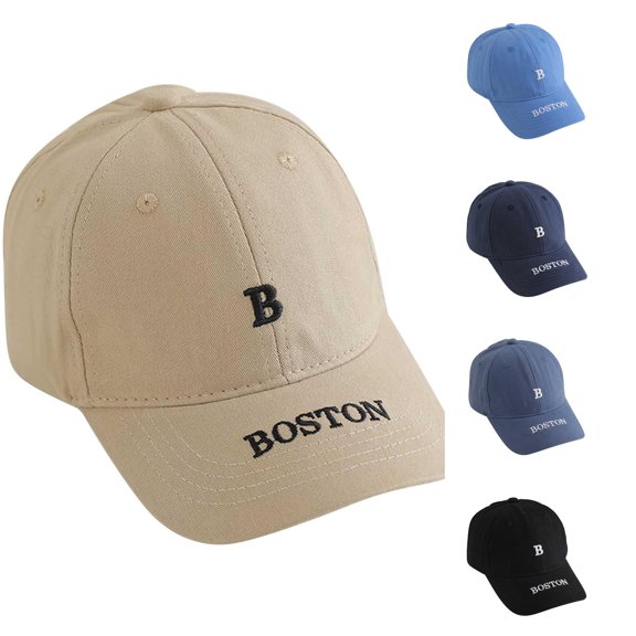 Oiyii Toddler Boy’S Classic Baseball Caps Letter‑Embroidered Baseball Hats Turcker Caps, Khaki