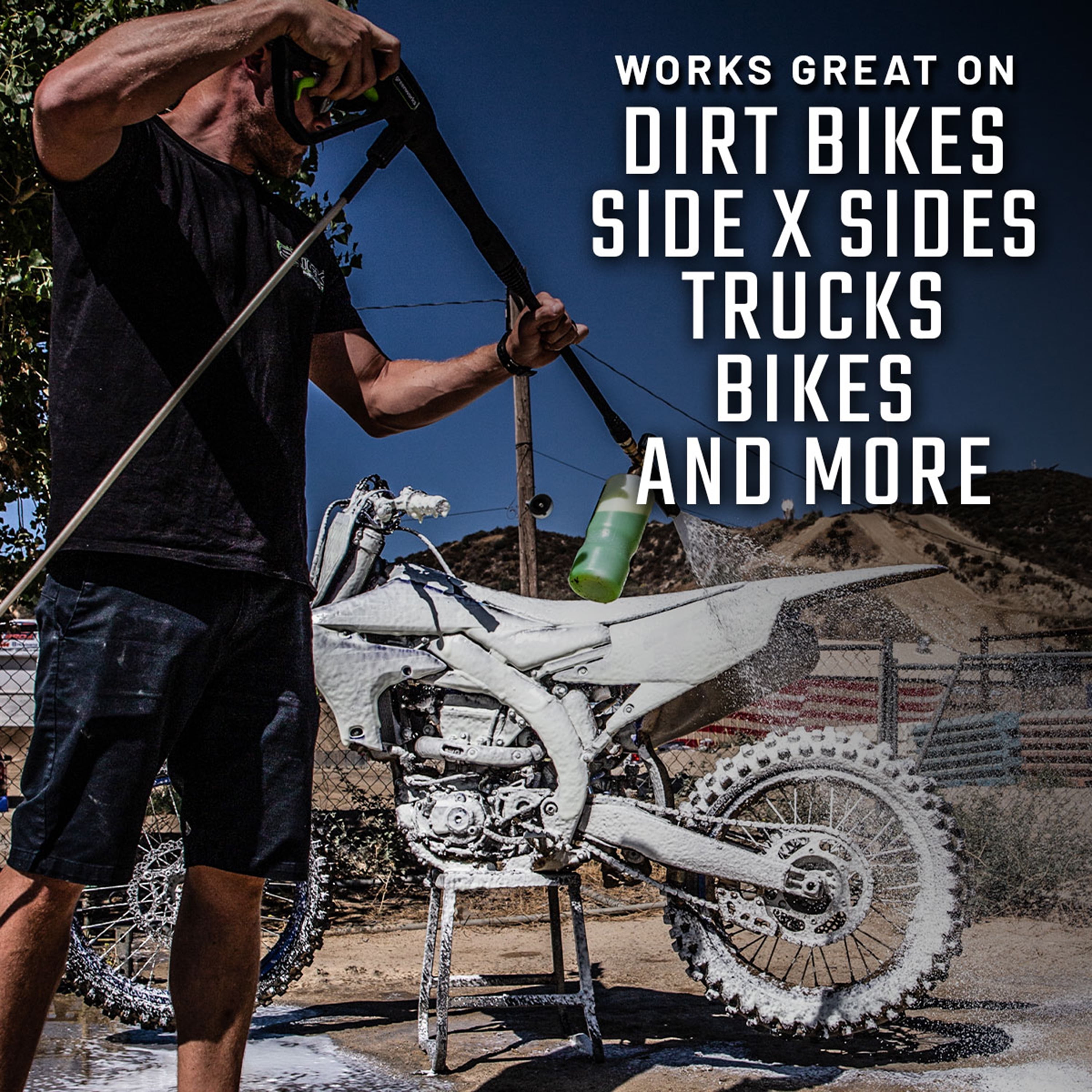 Slick Products Off-Road Foaming Cleaning Solution for Dirt Bike, UTV, Truck, 16 fl oz