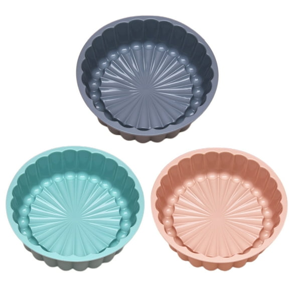 Bandejas para hornear, molde redondo de silicona con forma de girasol de 7 pulgadas, molde de silicona para hornear, multifuncional