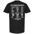 thumbnail image 3 of Men's 23XI Racing Black Tyler Reddick 2025 NASCAR Cup Series Schedule T-Shirt, 3 of 3