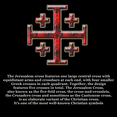 thumbnail image 6 of Stainless Steel Crusaders Jerusalem Jewelry - Kingdom Of Jerusalem Five-fold Cross Pendant Catholic Symbol of Christianity Necklace Chain Israel Jewelry Gifts for Men Women, Silver, 6 of 7