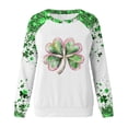 thumbnail image 5 of Vekome St Patricks Day Long Sleeve Tops for Women Plus Size Green Shirts Loose Crewneck Holiday Irish Themed Tee Shirts Color Block Holiday Pullover Tops, 5 of 5