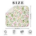 thumbnail image 5 of Microfibre Drying Mat for Kitchen Red Pink Flowers Leaf Dish Drying Drainer Mat Absorbent Drying Mat Washing Up for Glass, Plate & Cup 16inch X 18inch, 5 of 7