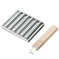 thumbnail image 1 of BBQ Sausage Roller for Grill | Sausage Roller Holder Rack | Stainless Steel Hot Dog Grill Steamer with Wooden Handle | Barbecue Camping Essentials Accessories for Grill, 1 of 11