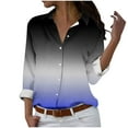 thumbnail image 7 of Nmnitkp Cartigan Light and Comfortable Womens Round Neck 3/4 Sleeve Tops Button Stria T-Shirts Solid Loose Cute Tunic Tee Blouses, 7 of 7