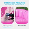 thumbnail image 4 of Pileta Inflable Sloosh 168x51 cm con Respaldo Rosa, 4 of 9