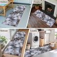thumbnail image 5 of 2'x6' Rug Runners for Hallways Kitchen, Brown Gray Geometric Non Slip Entryway Beside Floor Carpet Runner, Modern Abstract Art Block Washable Laundry Room Bedroom Throw Rugs Mat for Family Pet, 5 of 8