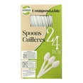thumbnail image 1 of Go4Green Compostable Spoons, 24 Pieces, 1 of 5