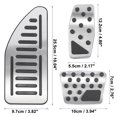 thumbnail image 2 of Antideslizante Reposapiés Acelerador Gas Freno Pedal Almohadillas Funda Kit para Coche, 2 of 7