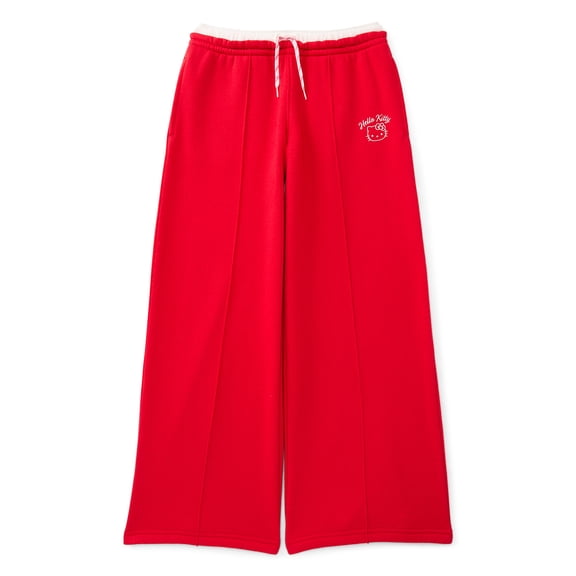 Wonder Nation Hello Kitty Girls Graphic Sweatpants, Sizes 4-16