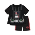 thumbnail image 1 of Disfraz, camiseta, pantalones cortos y capa de STAR WARS, Darth Vader, niño de 8 años, 1 of 8