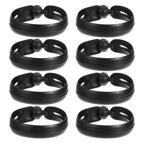 Niceauty 8pcs Bun Maker for Hair with Simple Elegant Black Design for Women's Styling