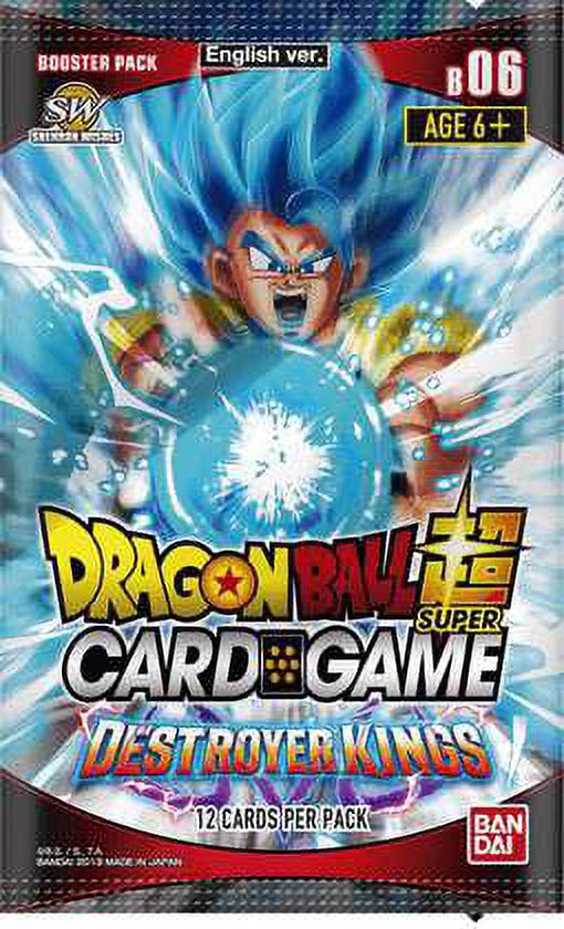 Dragon Ball Super Collectible Card Game Destroyer Kings Series 6 Booster Pack