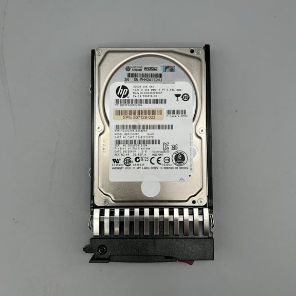 599476-001 Hp Hard Drives W-tray Sas-6gbits 300gb-10000rpm