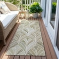 thumbnail image 6 of Addison Rugs Chantille Indoor/Outdoor Transitional Geometric Khaki Washable Runner Rug, 2'3" x 7'6", 6 of 6