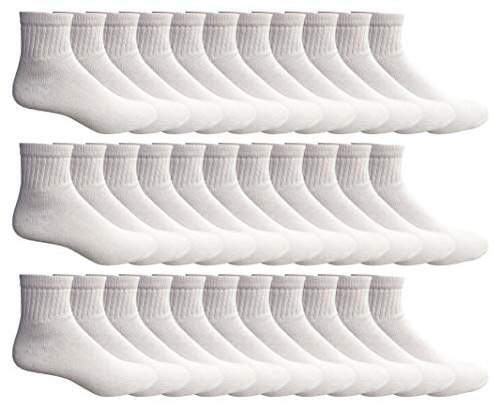 Yacht & Smith Kids Ankle Wholesale Bulk Pack Athletic Sports Socks, by SOCKS'NBULK