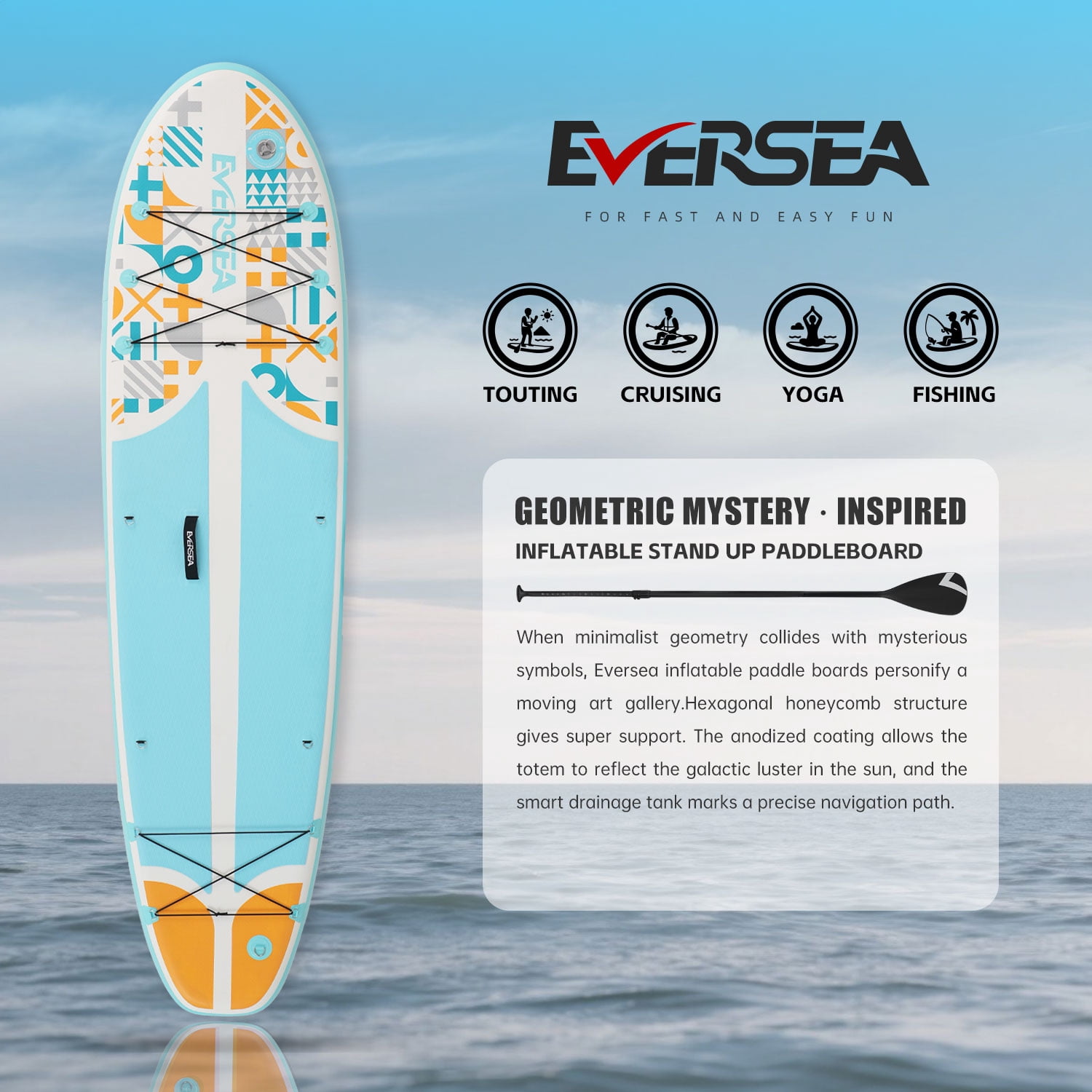 MSEASFREE Inflatable Paddle Board Stand up Paddle Board with Premium SUP Accessories