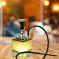 thumbnail image 4 of Juego completo de 1 manguera Hookah, de fumar fácil de limpiar con cuenco de silicona, kit de fumar shisha, portátil para cafeterías Narguile - NEGRO Zulema Cachimba completa, 4 of 6